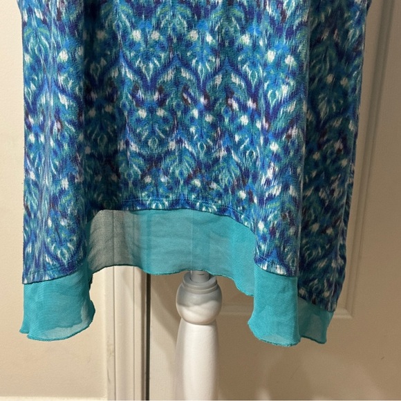 Catherines Blue Relaxed Boxy Tunic, size 3X 26/28W - Picture 7 of 10